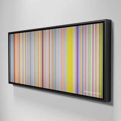 Side view of Framed Buff's of Calvin-Harris-Dua-Lipa-One-Kiss Frome on the wall