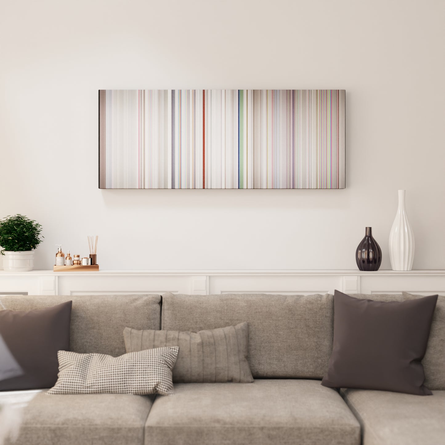 Living room interior with Zara-Larsson-Lush-Life Frome on the wall