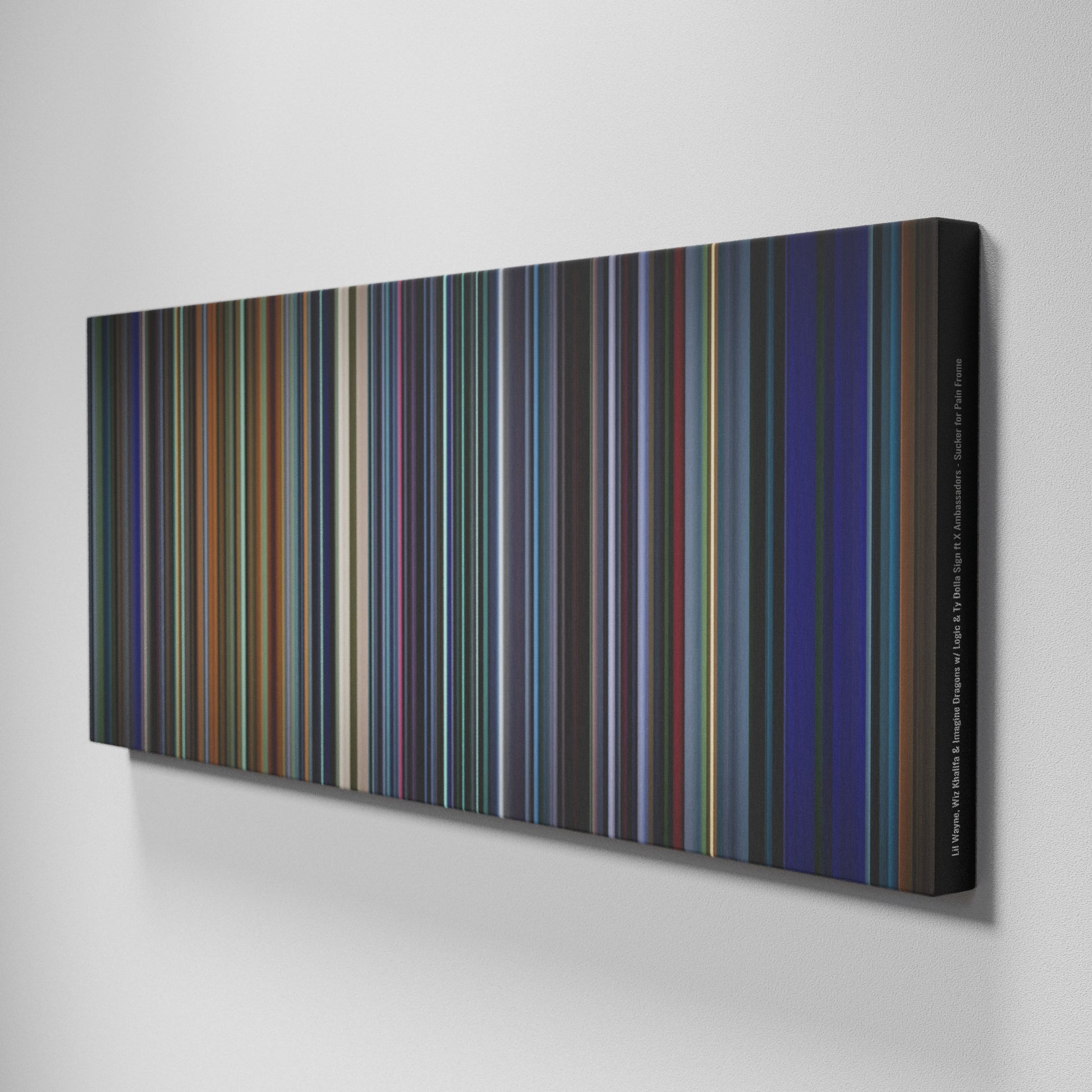 Side view of Buff's of Lil-Wayne-Wiz-Khalifa-Imagine-Dragons-Logic-Ty-Dolla-$ign-ft-X-Ambassadors-Sucker-for-Pain Frome on the wall