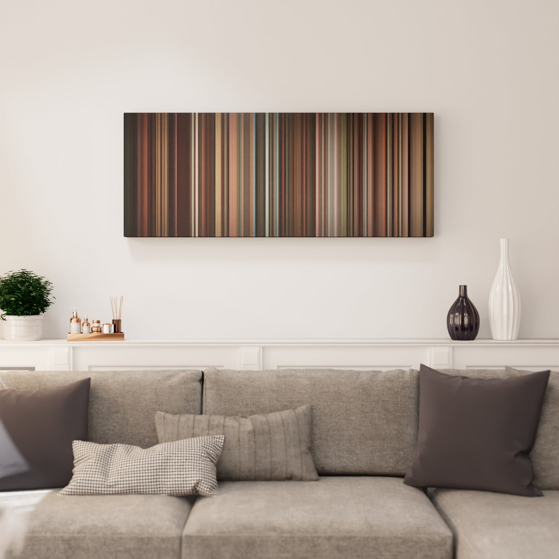 Living room interior with Akon-Lonely Frome on the wall