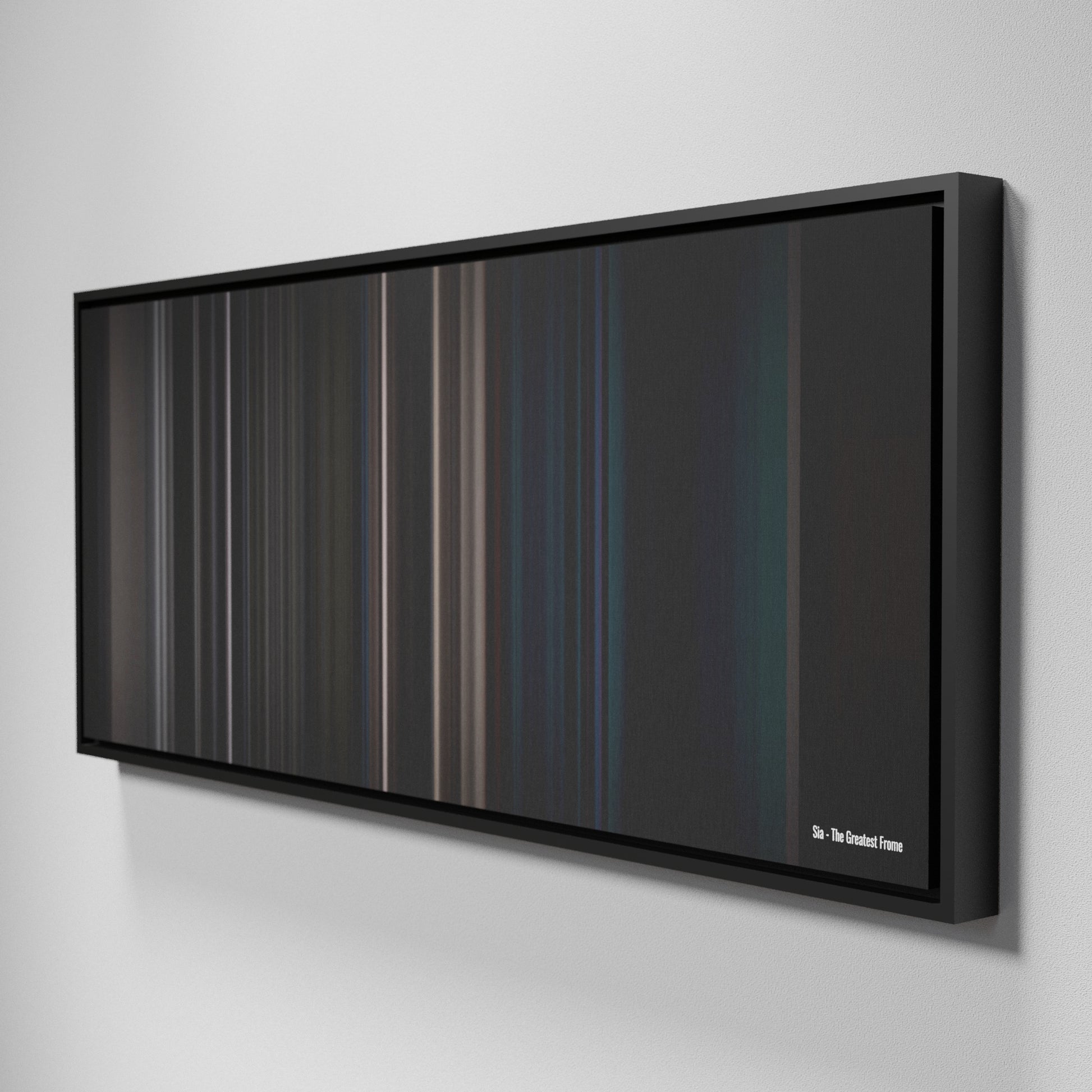 Side view of Framed Buff's of Sia-The-Greatest Frome on the wall