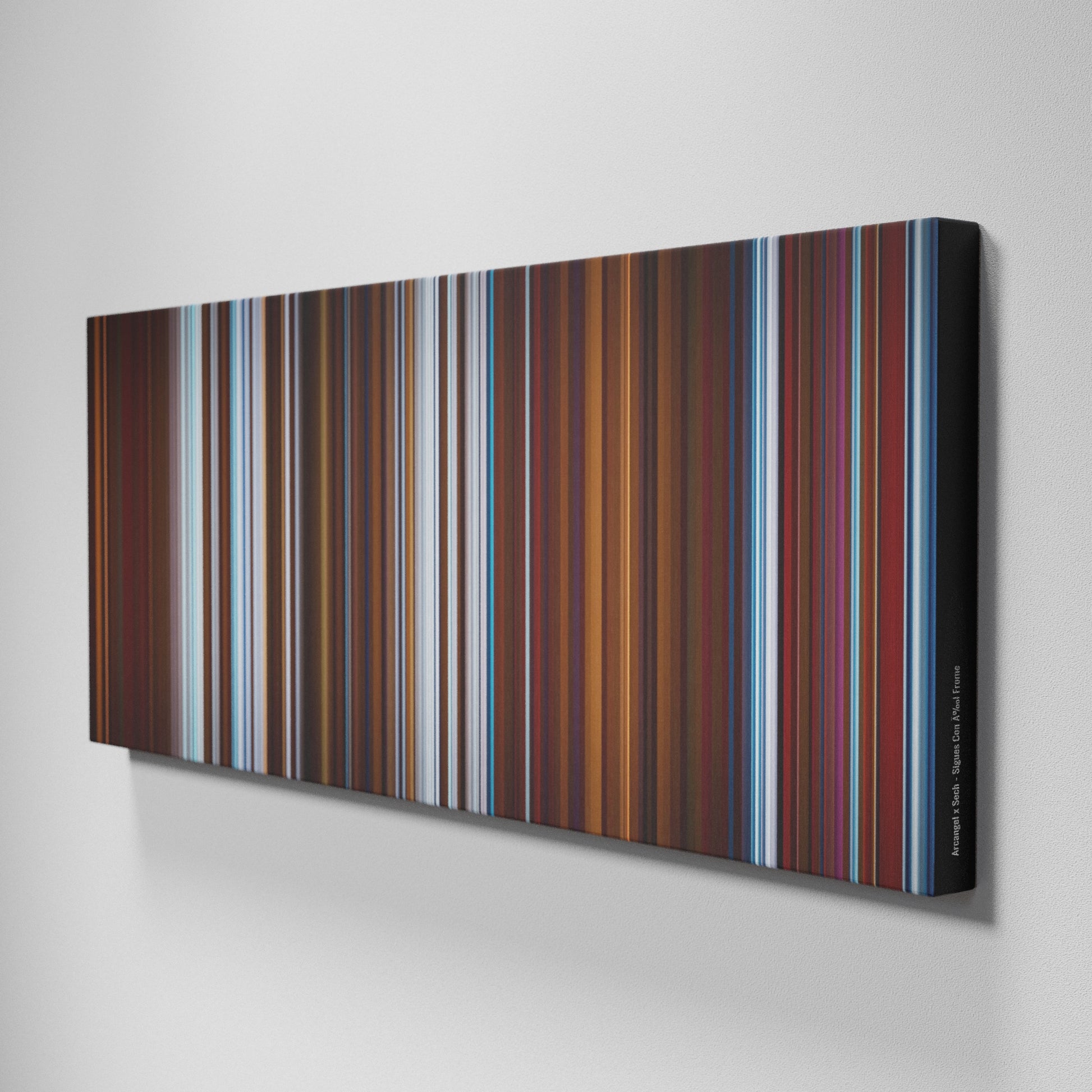 Side view of Buff's of Arcangel-x-Sech-Sigues-Con-El Frome on the wall