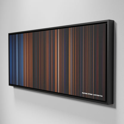 Side view of Framed Buff's of Ariana-Grande-The-Weeknd-Love-Me-Harder Frome on the wall