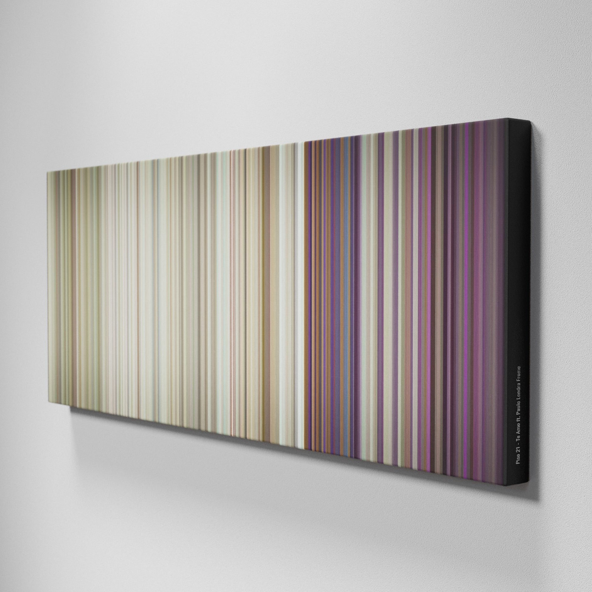 Side view of Buff's of Piso-21-Te-Amo Frome on the wall