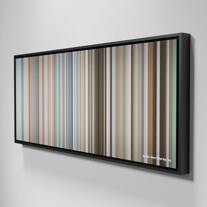 Side view of Framed Buff's of Jonas-Blue-Mama Frome on the wall