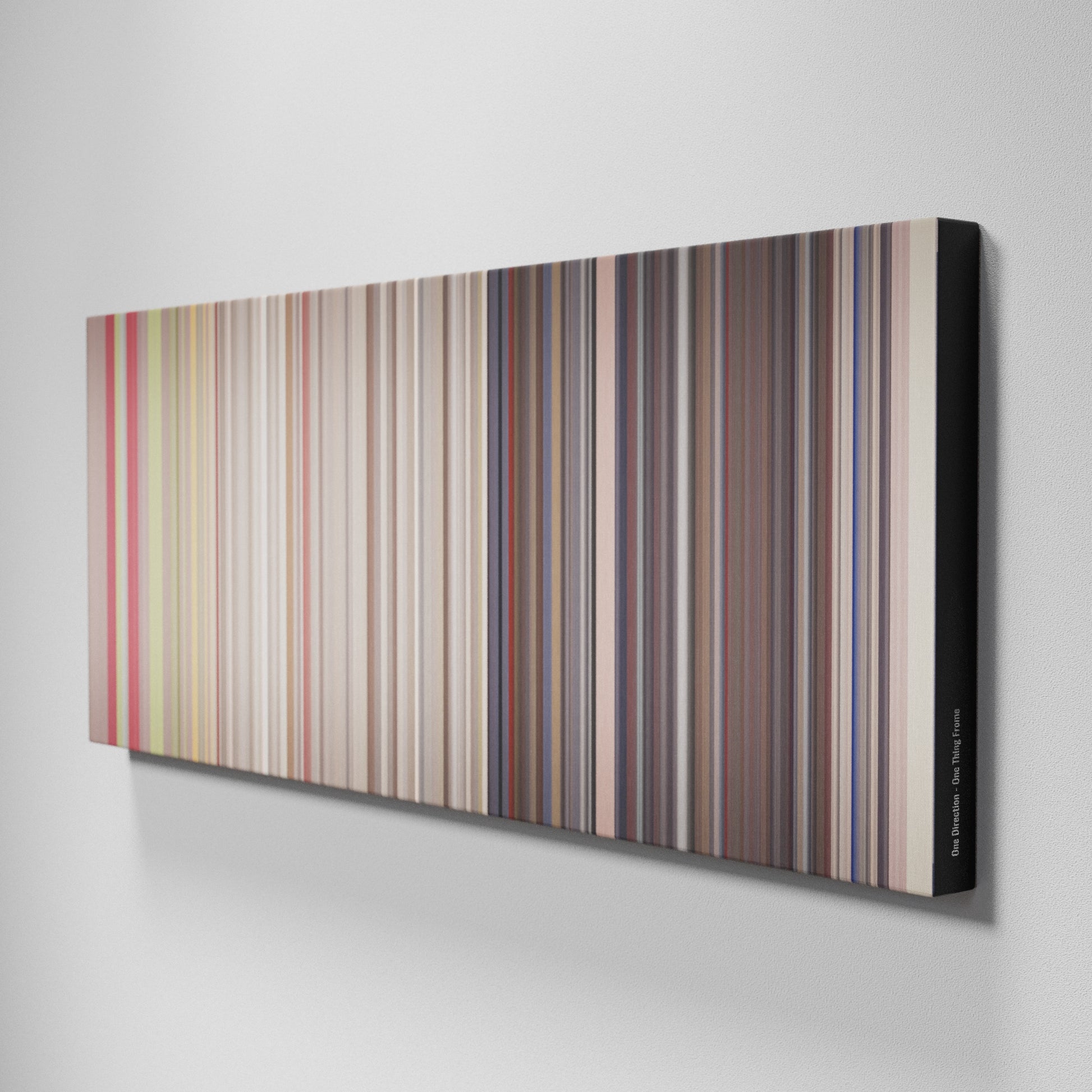 Side view of Buff's of One-Direction-One-Thing Frome on the wall