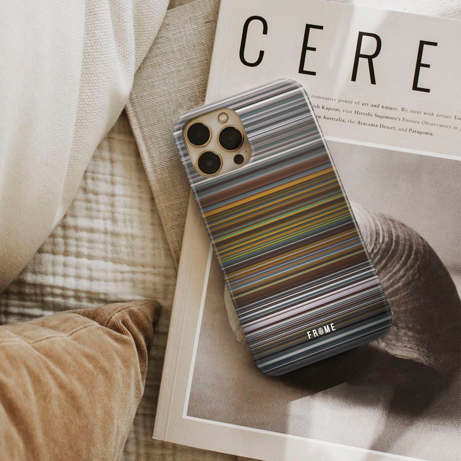 bruno mars - it will rain Frome phone case next to interior items