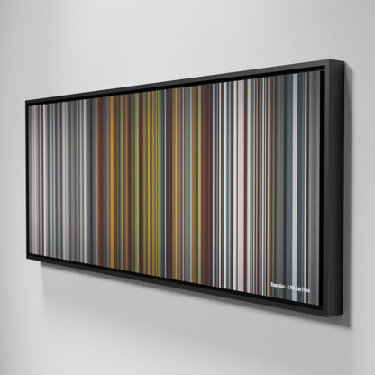 Side view of Framed Buff's of Bruno-Mars-It-Will-Rain Frome on the wall