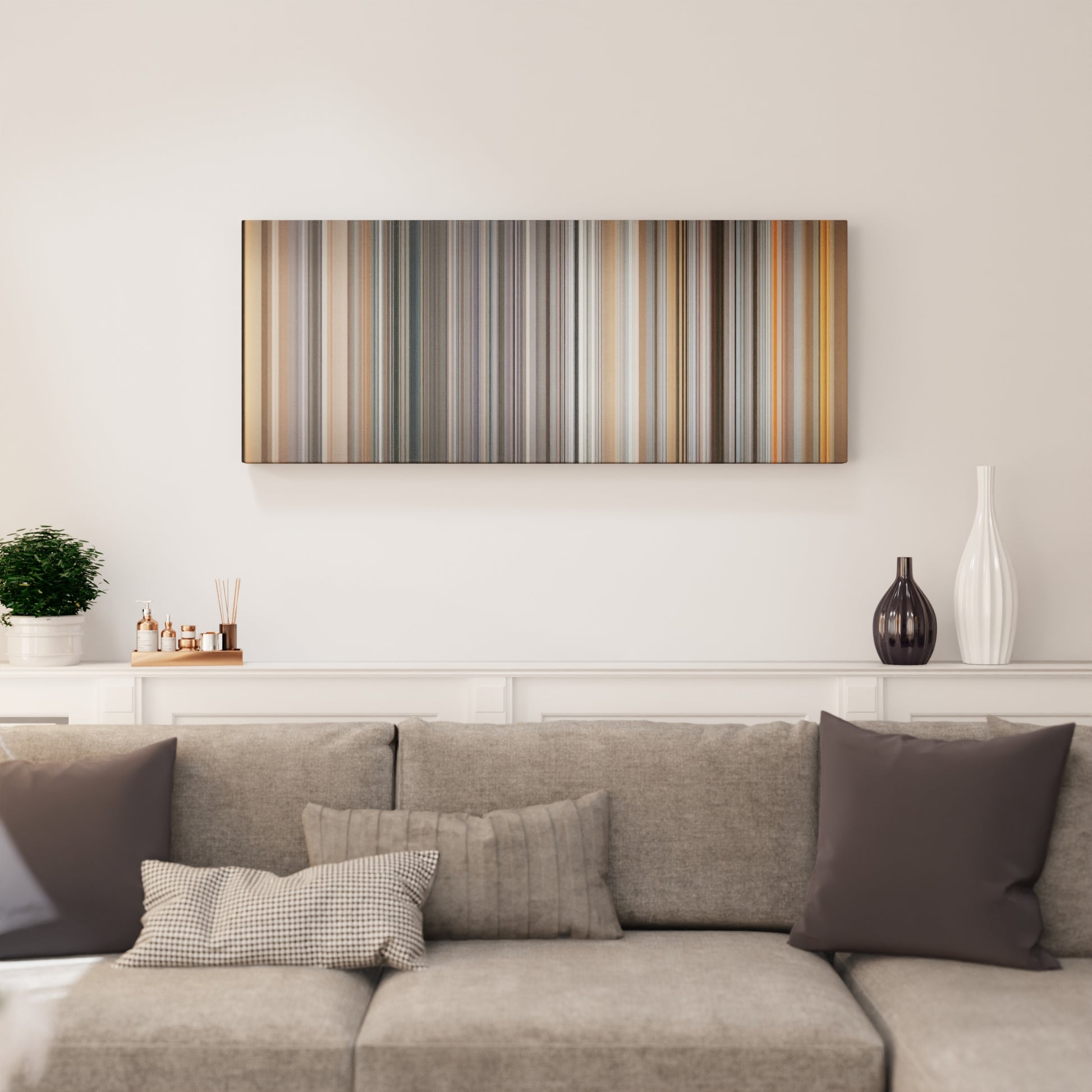 Living room interior with Maroon-5-Payphone Frome on the wall