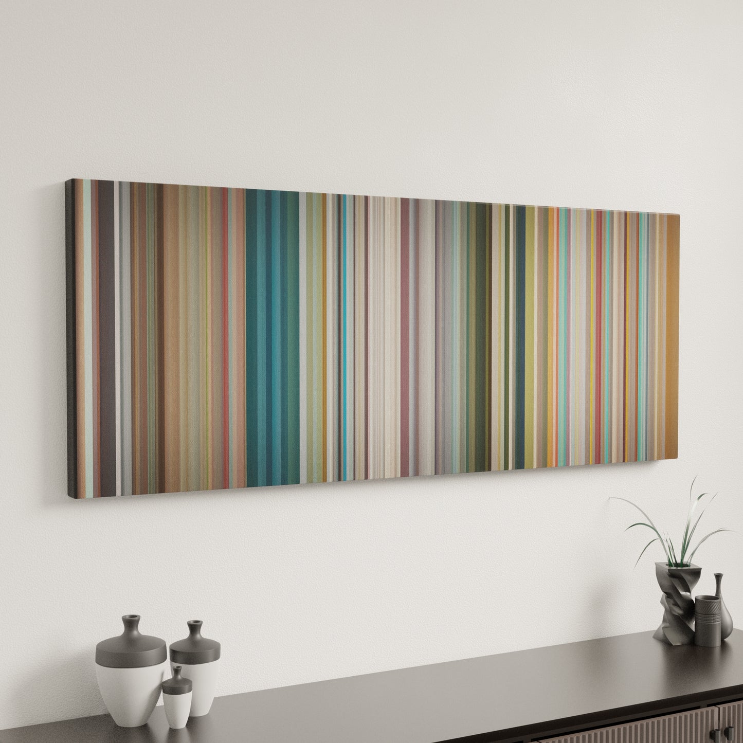 Minimal interior design with Jonas-Blue-Perfect-Strangers Frome on the wall