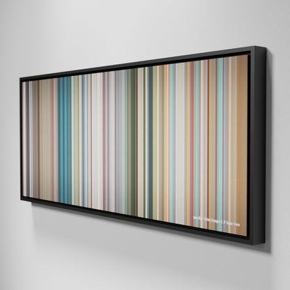 Side view of Framed Buff's of Jonas-Blue-Perfect-Strangers Frome on the wall