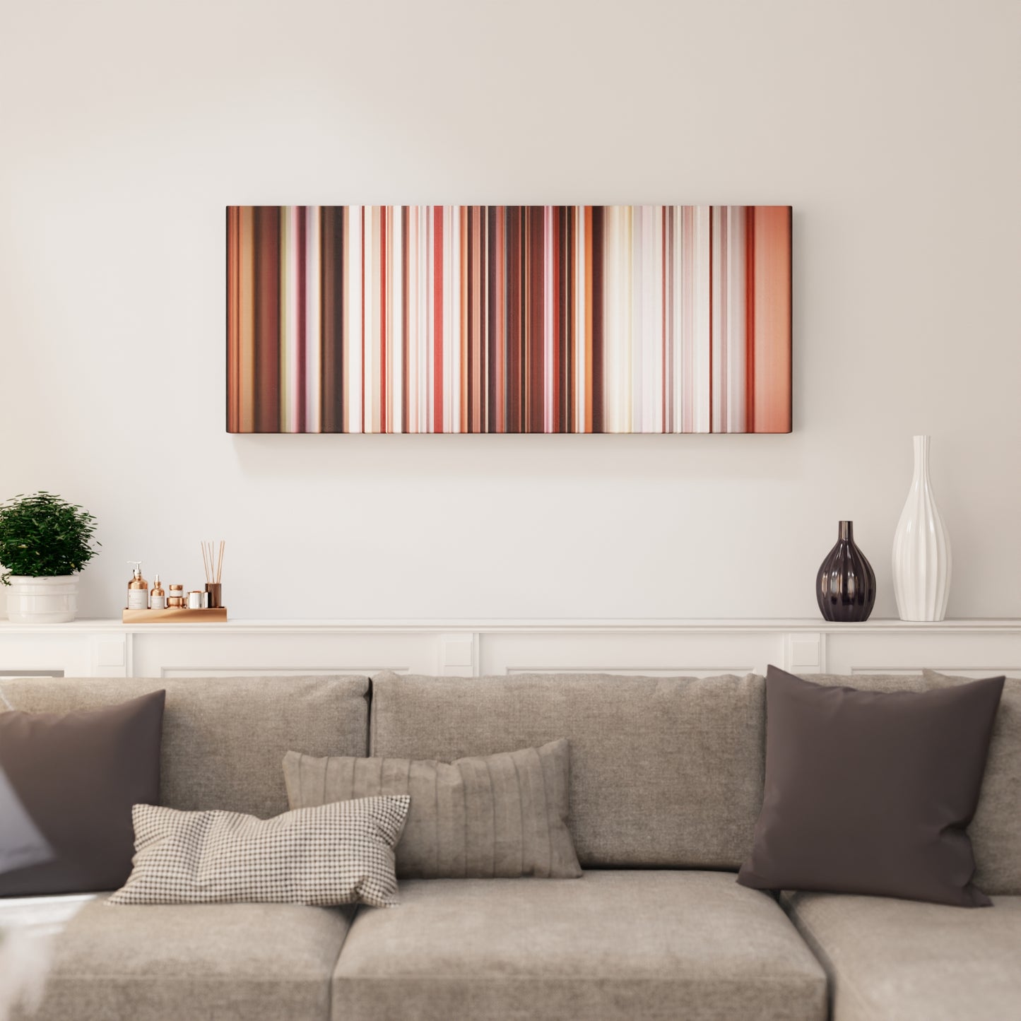 Living room interior with Mariah-Carey-All-I-Want-For-Christmas-Is-You Frome on the wall