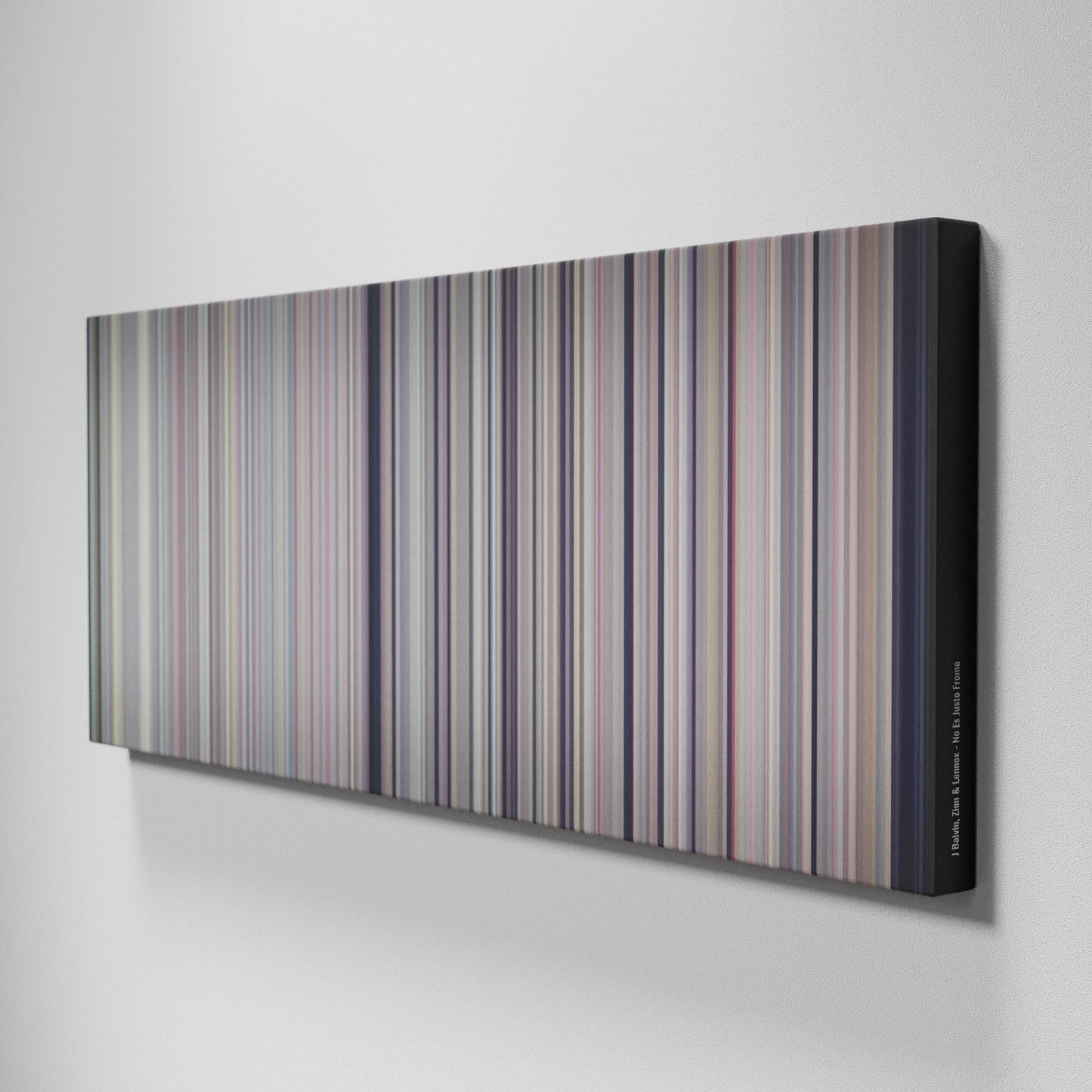 Side view of Buff's of J-Balvin-Zion--Lennox-No-Es-Justo Frome on the wall