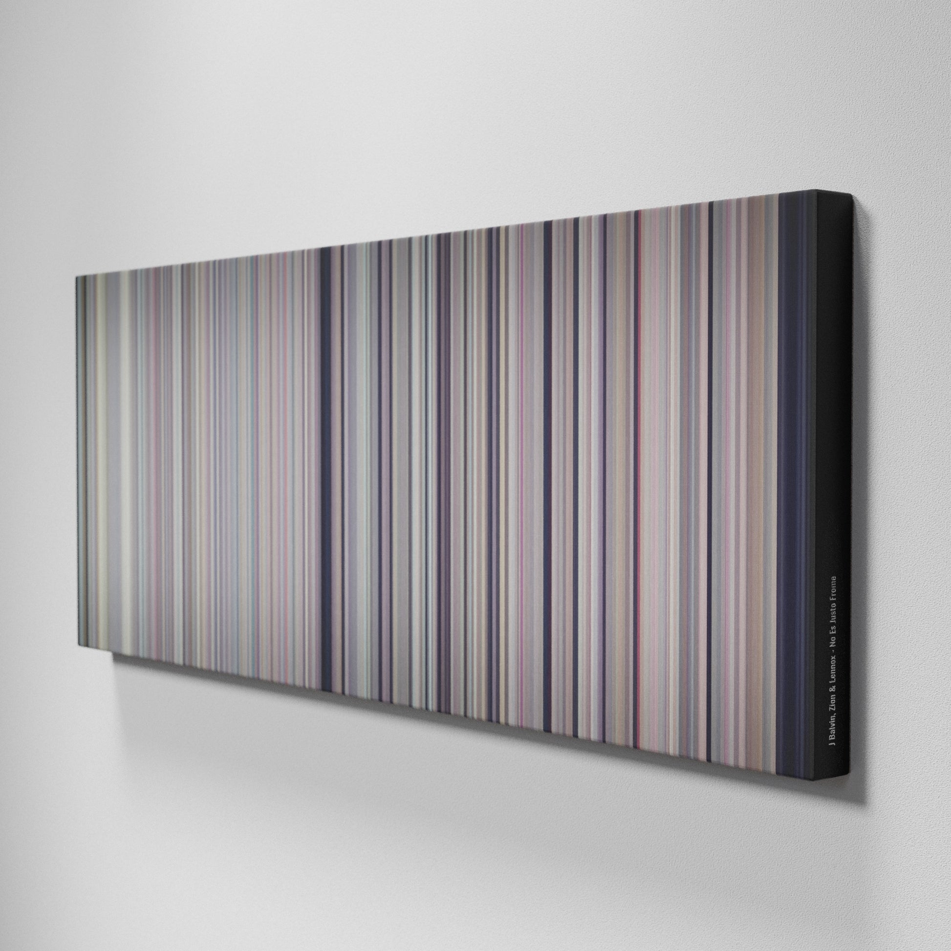 Side view of Buff's of J-Balvin-Zion--Lennox-No-Es-Justo Frome on the wall