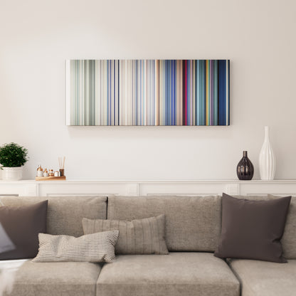 Living room interior with BTS-Fire Frome on the wall