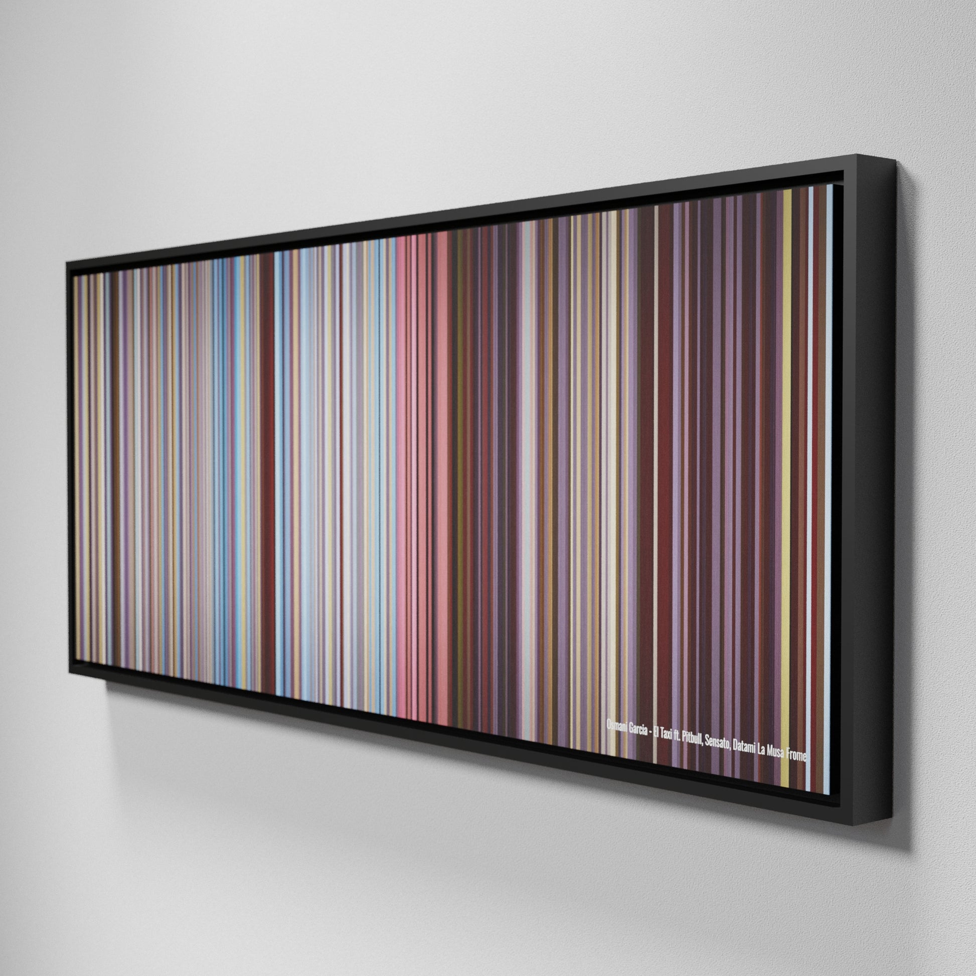 Side view of Framed Buff's of Osmani-Garcia-El-Taxi Frome on the wall