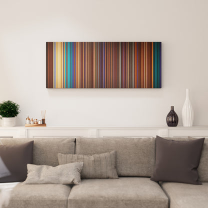 Living room interior with Camilo-Pedro-Capo-Tutu Frome on the wall