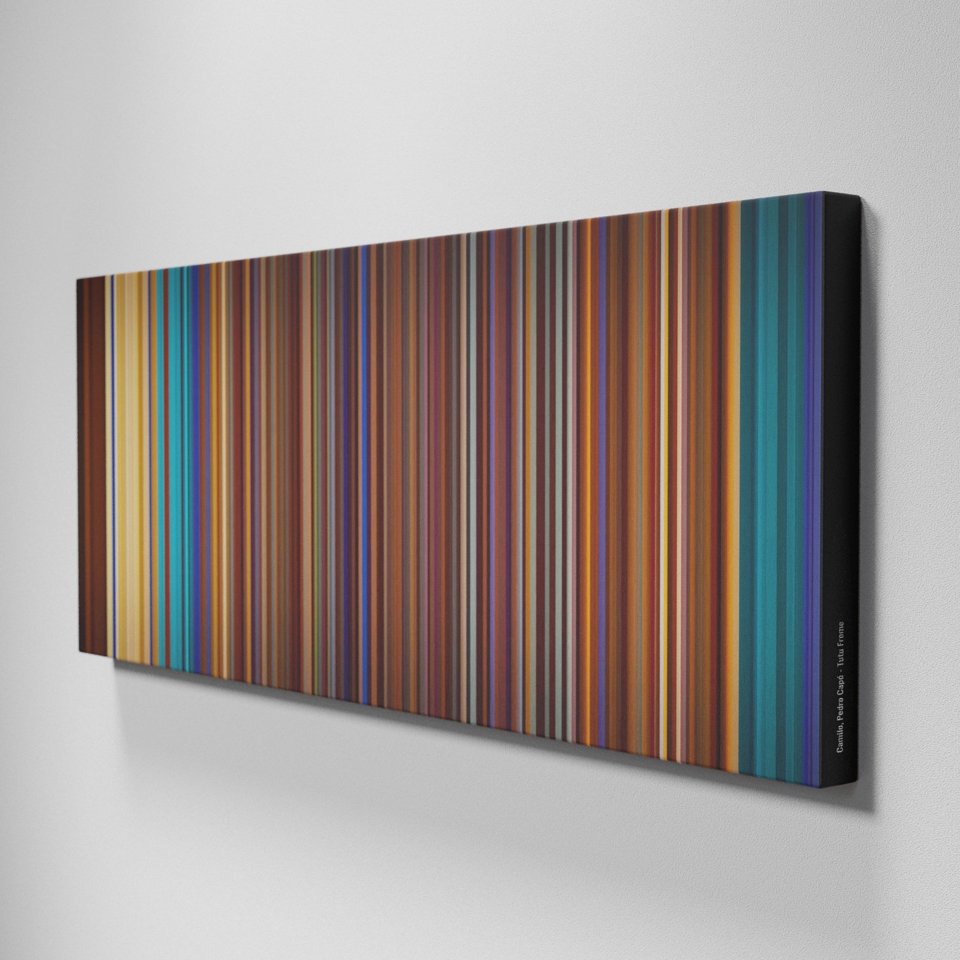 Side view of Buff's of Camilo-Pedro-Capo-Tutu Frome on the wall