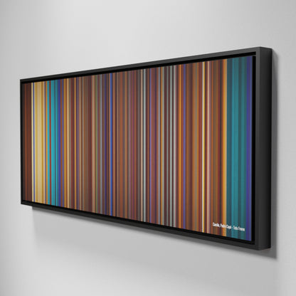 Side view of Framed Buff's of Camilo-Pedro-Capo-Tutu Frome on the wall