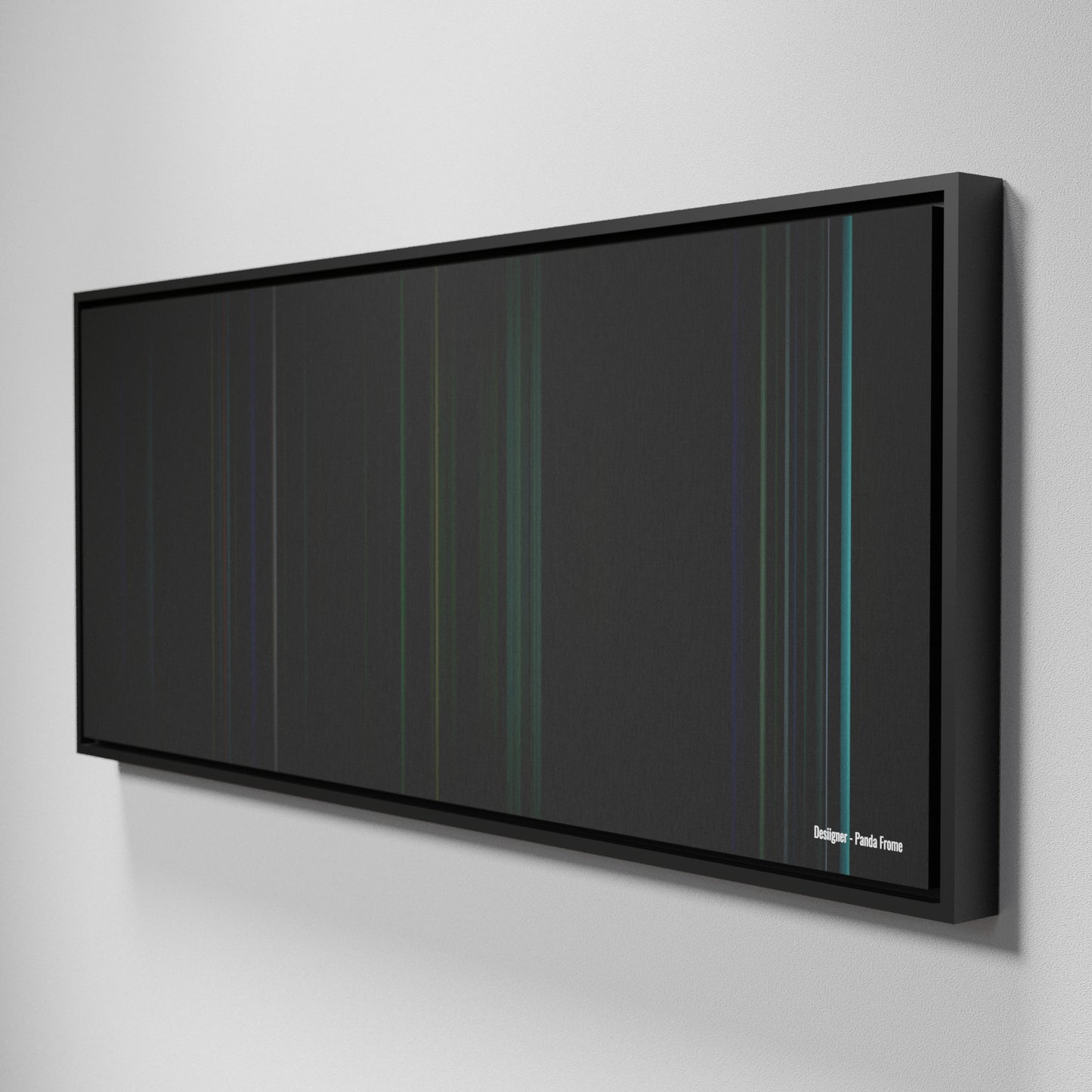 Side view of Framed Buff's of Desiigner-Panda Frome on the wall