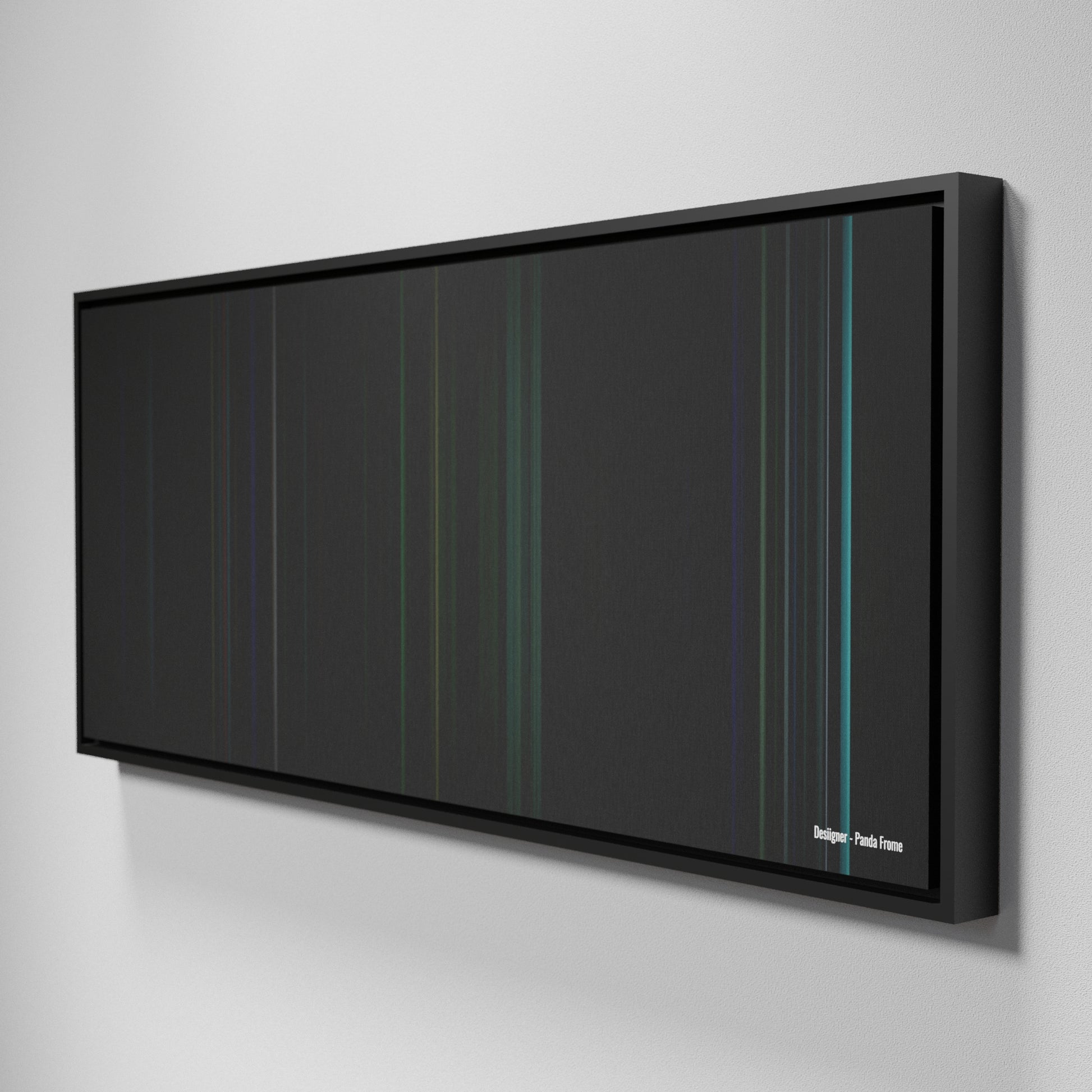 Side view of Framed Buff's of Desiigner-Panda Frome on the wall