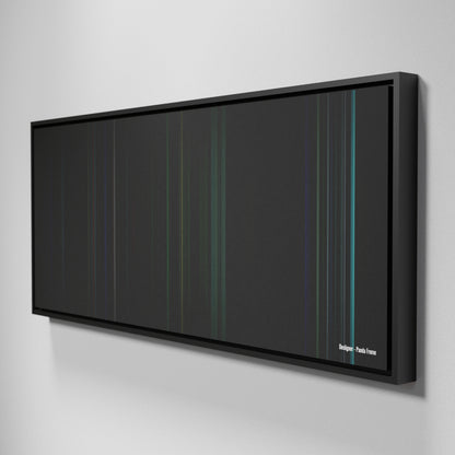 Side view of Framed Buff's of Desiigner-Panda Frome on the wall