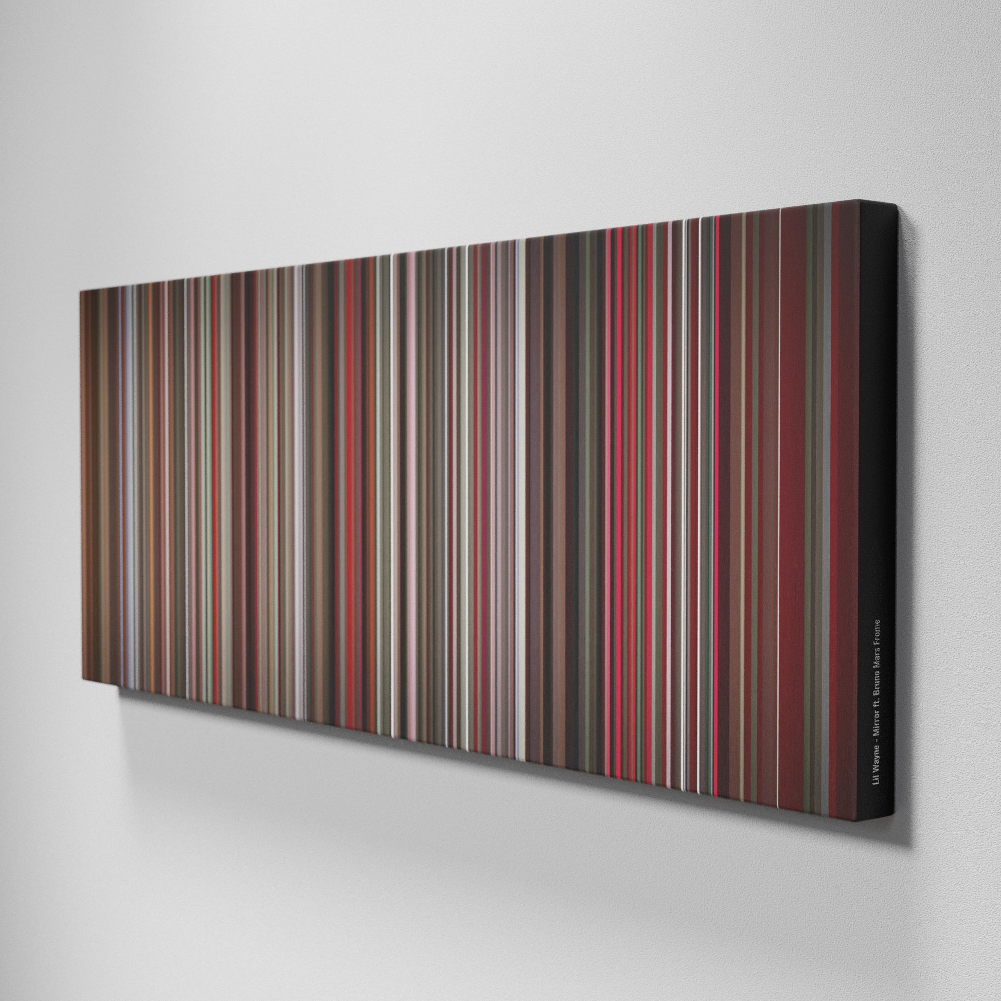 Side view of Buff's of Lil-Wayne-Mirror Frome on the wall