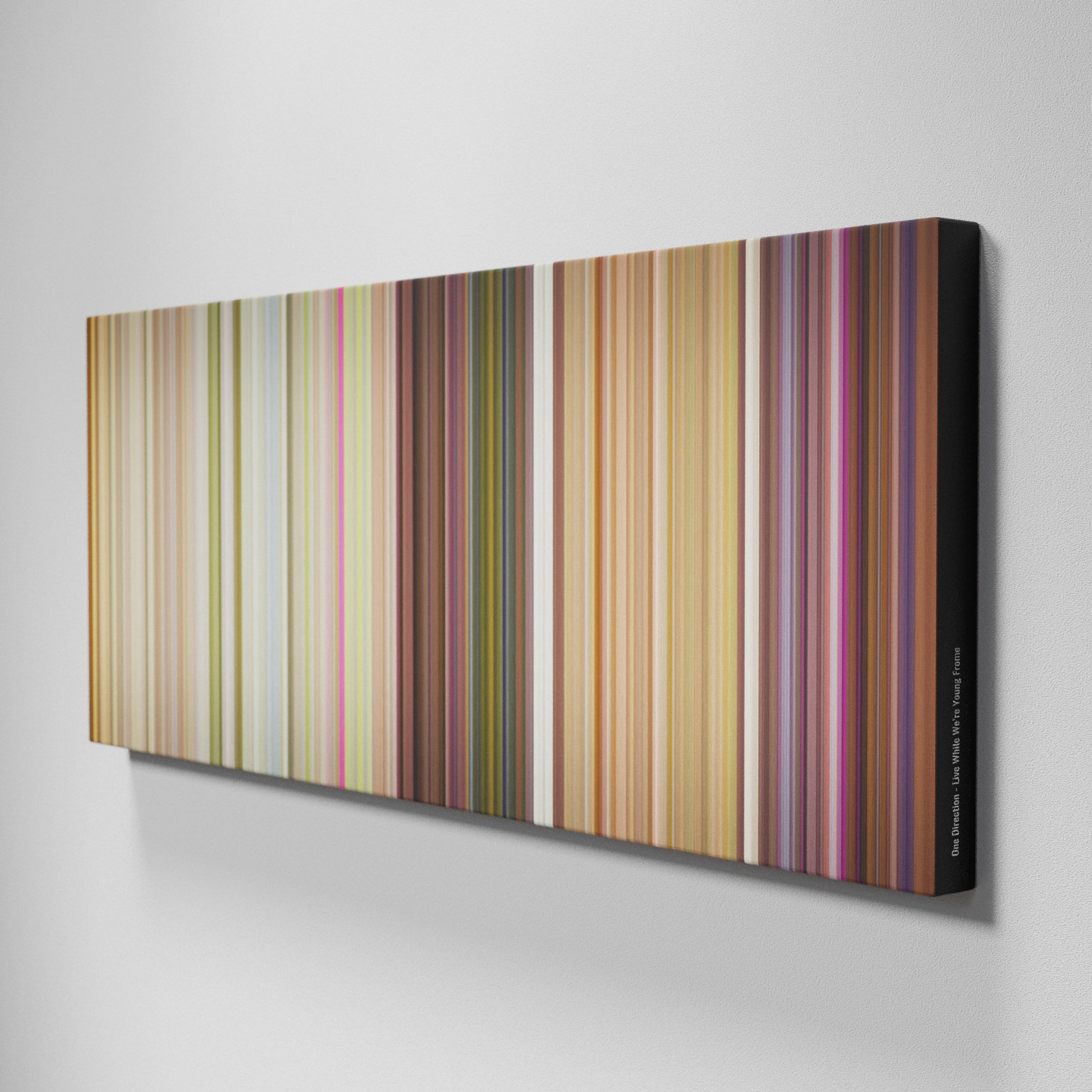 Side view of Buff's of One-Direction-Live-While-Were-Young Frome on the wall