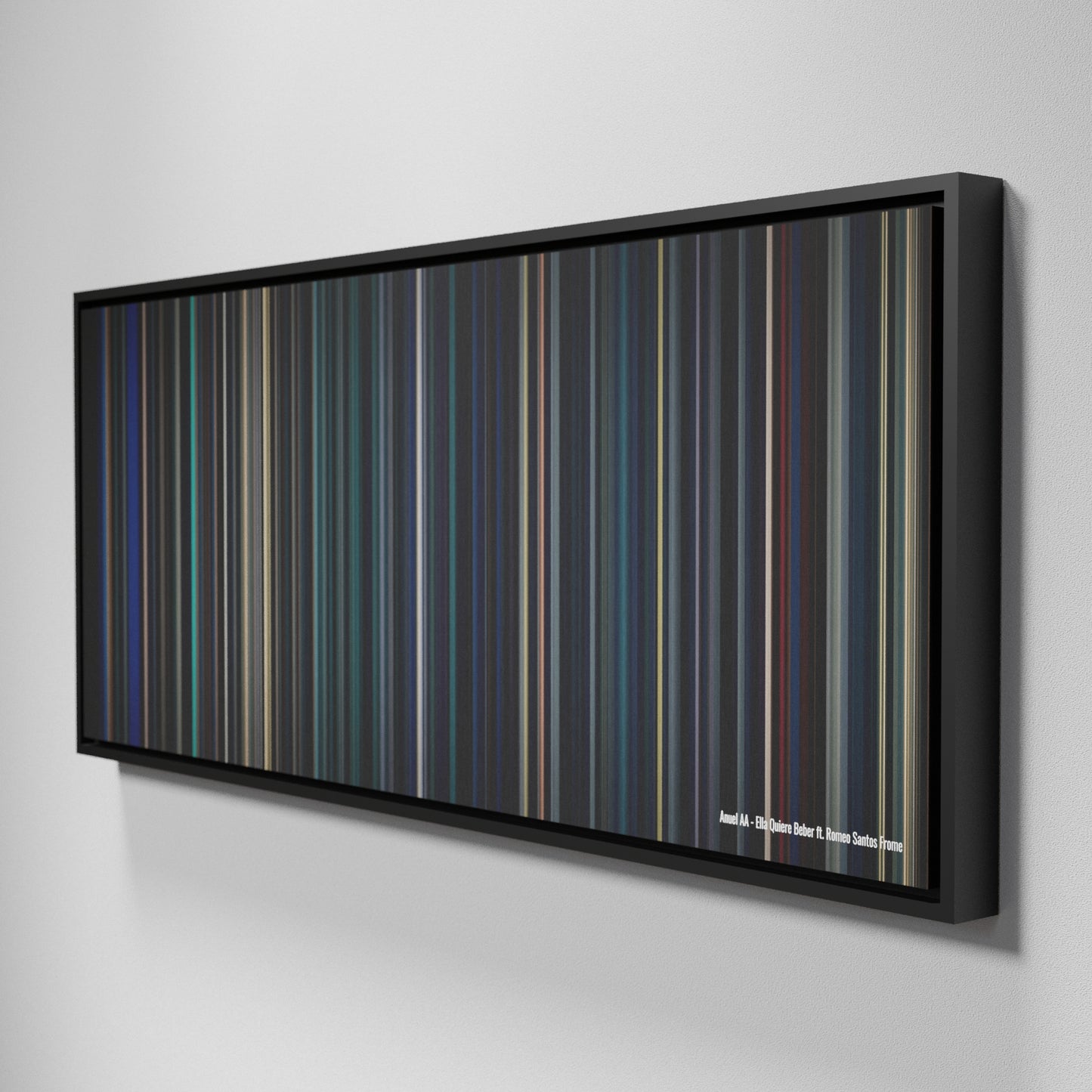 Side view of Framed Buff's of Anuel-AA-Ella-Quiere-Beber Frome on the wall