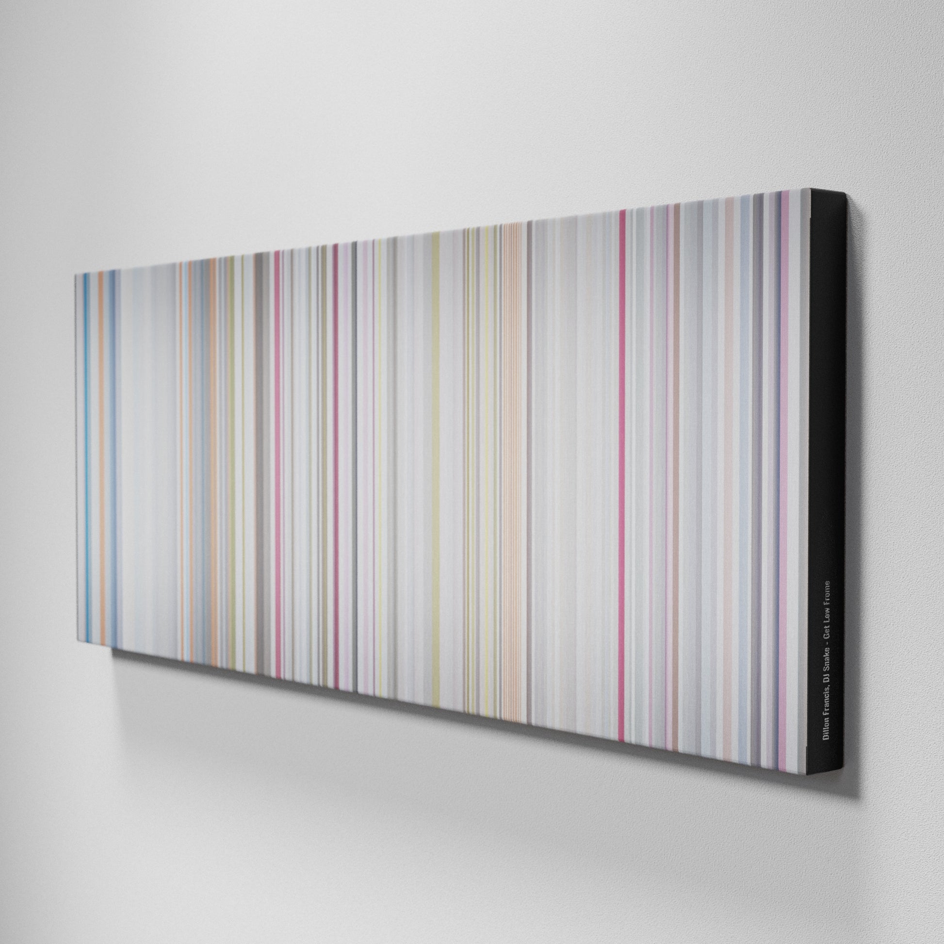 Side view of Buff's of Dillon-Francis-DJ-Snake-Get-Low Frome on the wall