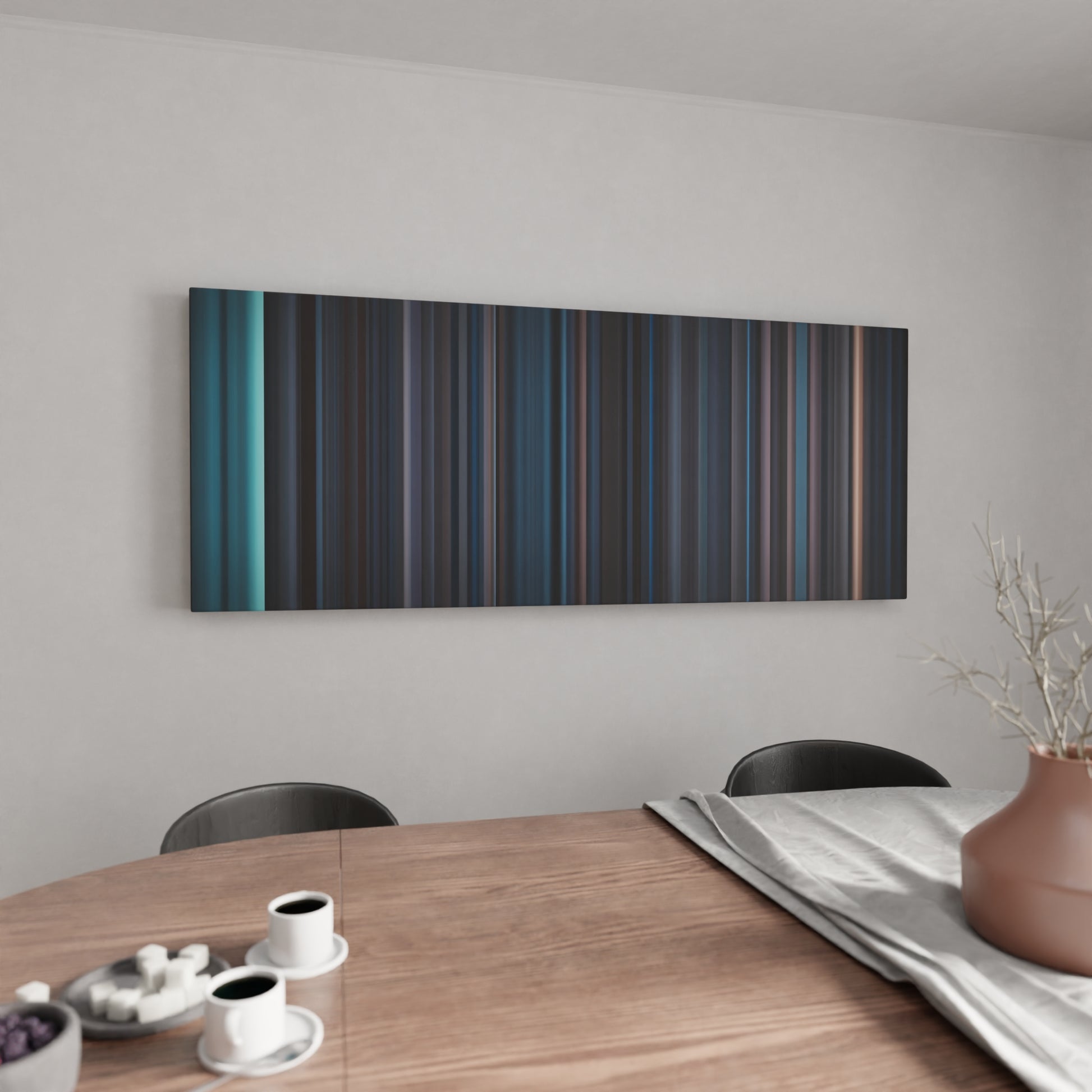 Kitchen with The-Weeknd-Earned-It Frome on the wall