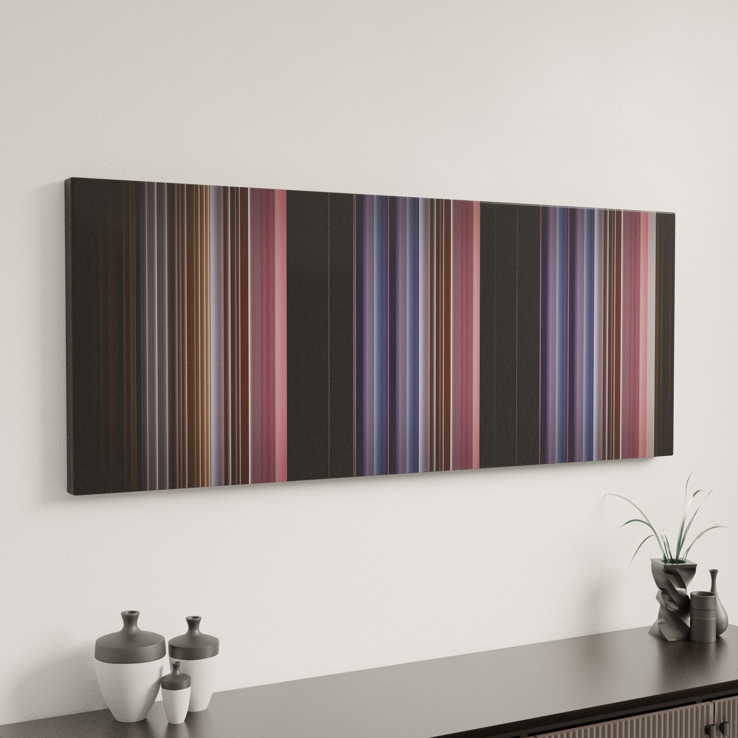 Minimal interior design with Daddy-Yankee-La-Rompe-Corazones Frome on the wall