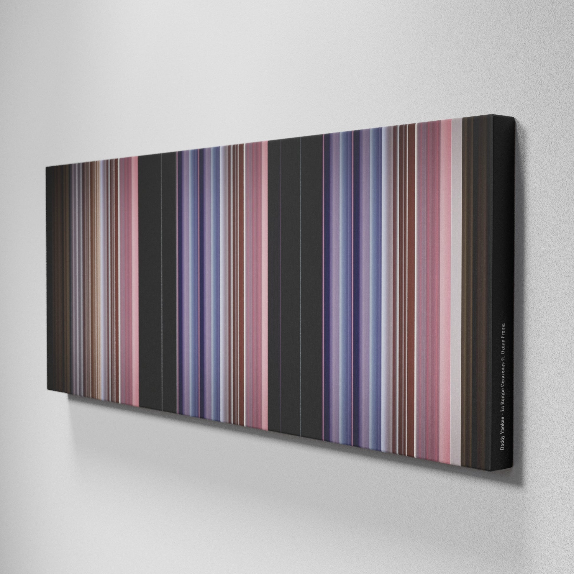 Side view of Buff's of Daddy-Yankee-La-Rompe-Corazones Frome on the wall