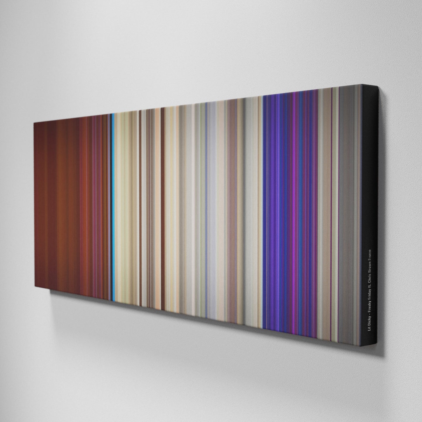 Side view of Buff's of Lil-Dicky-Freaky-Friday Frome on the wall