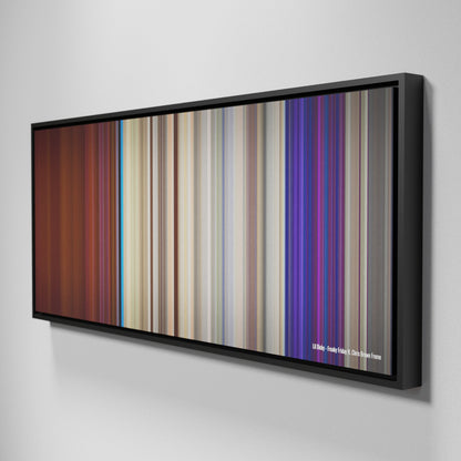 Side view of Framed Buff's of Lil-Dicky-Freaky-Friday Frome on the wall