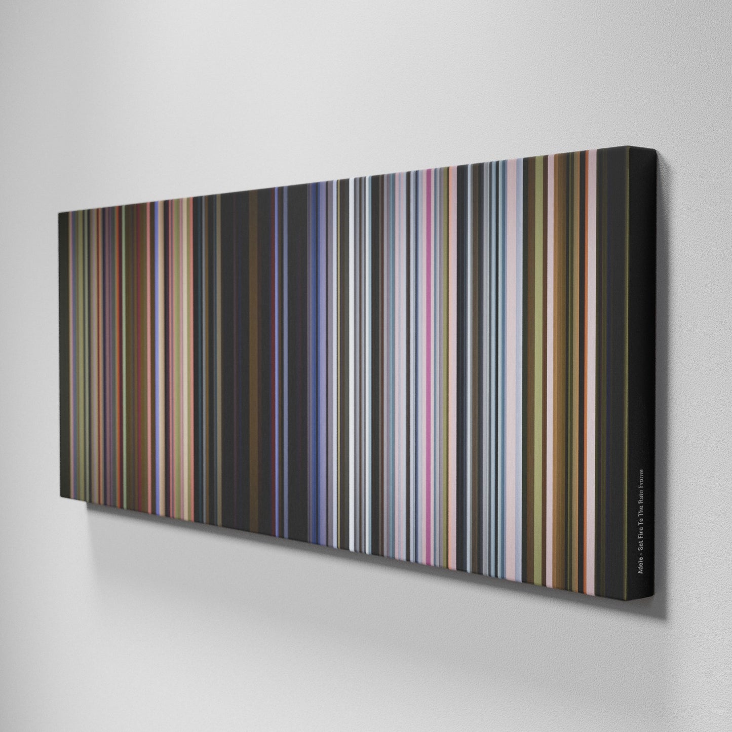 Side view of Buff's of Adele-Set-Fire-To-The-Rain Frome on the wall