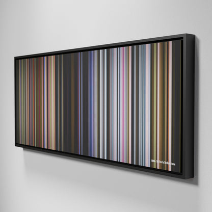 Side view of Framed Buff's of Adele-Set-Fire-To-The-Rain Frome on the wall