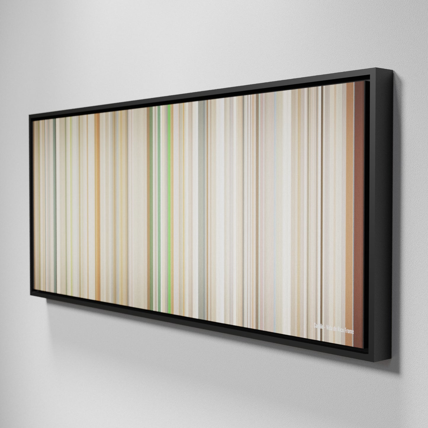 Side view of Framed Buff's of Camilo-Vida-de-Rico Frome on the wall