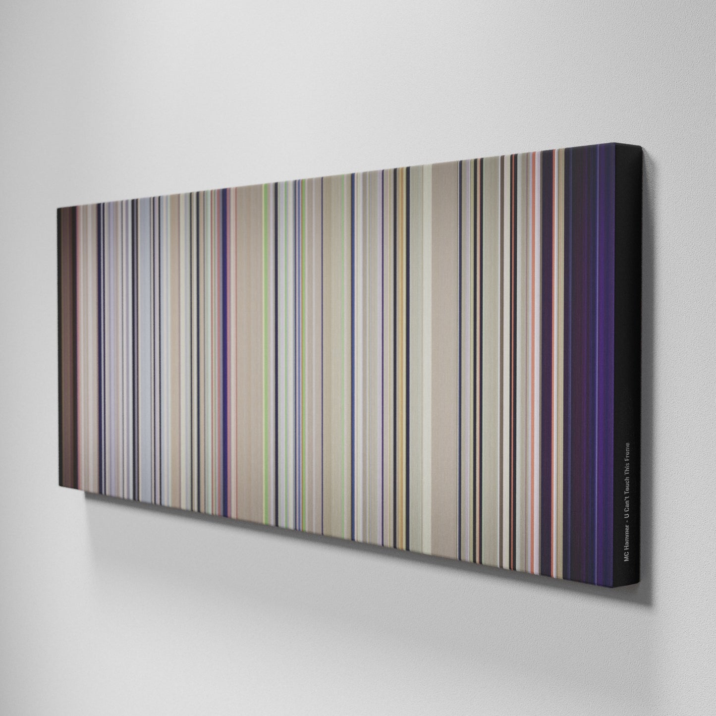 Side view of Buff's of MC-Hammer-U-Cant-Touch-This Frome on the wall