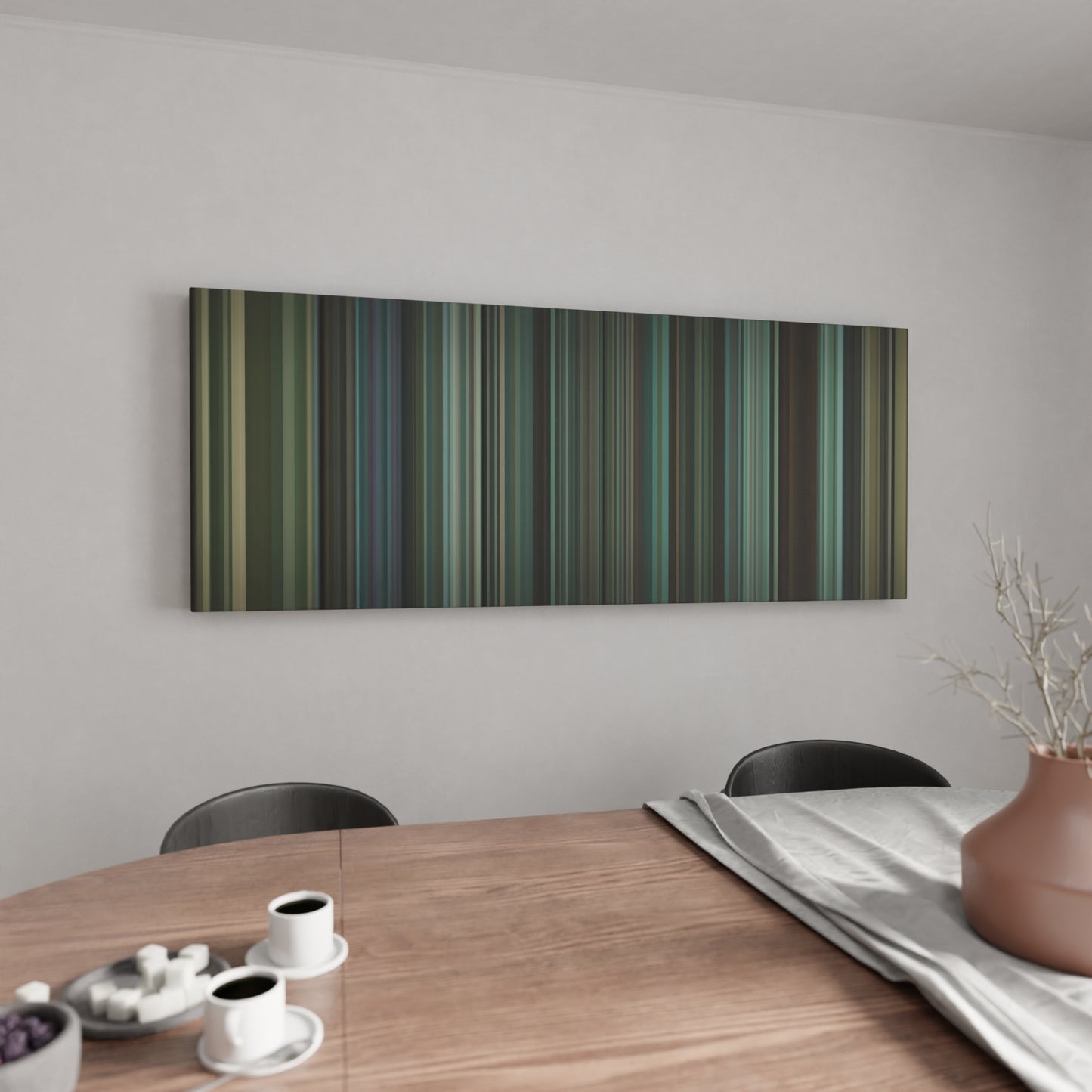 Kitchen with La-Adictiva-En-Peligro-De-Extincion Frome on the wall