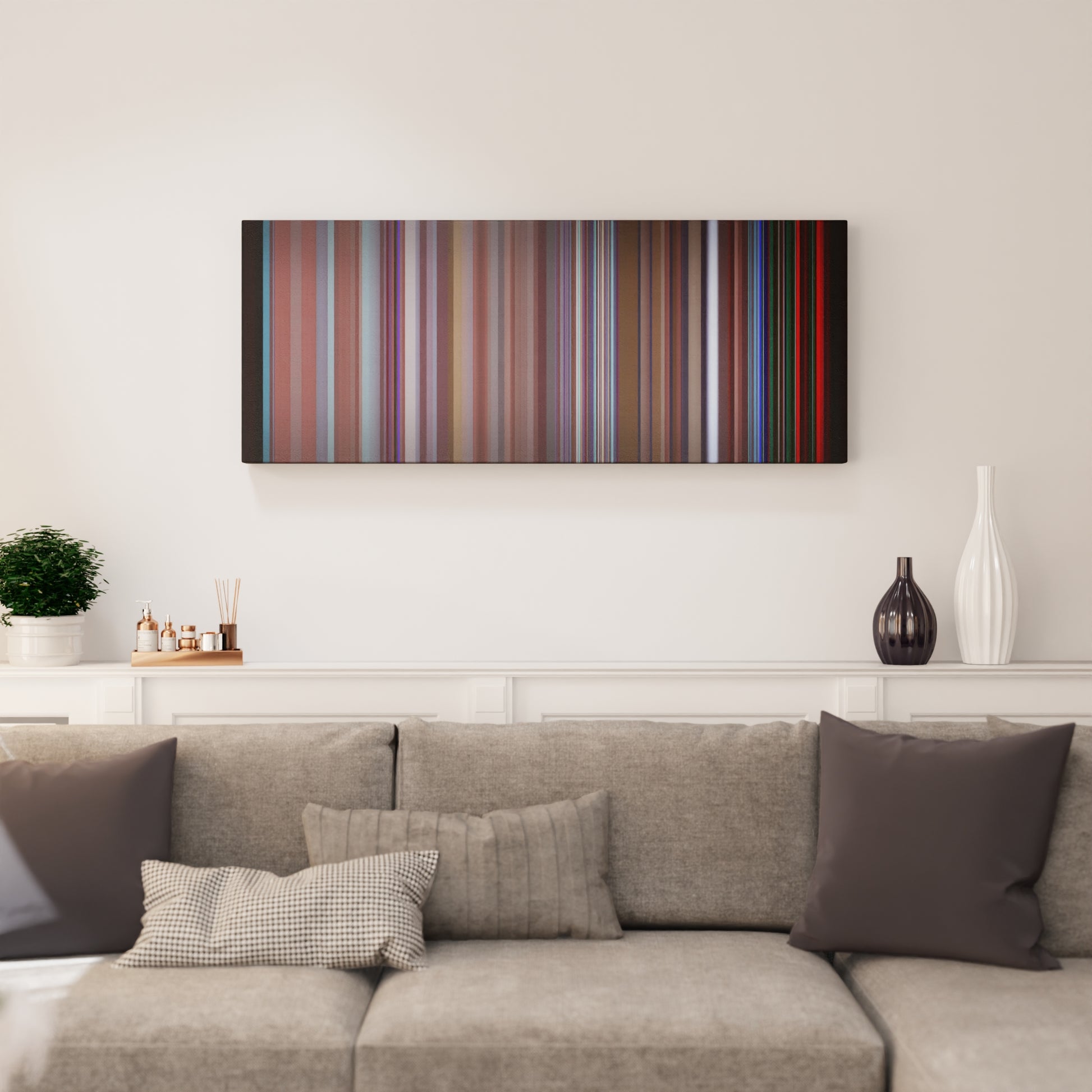 Living room interior with Martin-Garrix--Bebe-Rexha-In-The-Name-Of-Love Frome on the wall