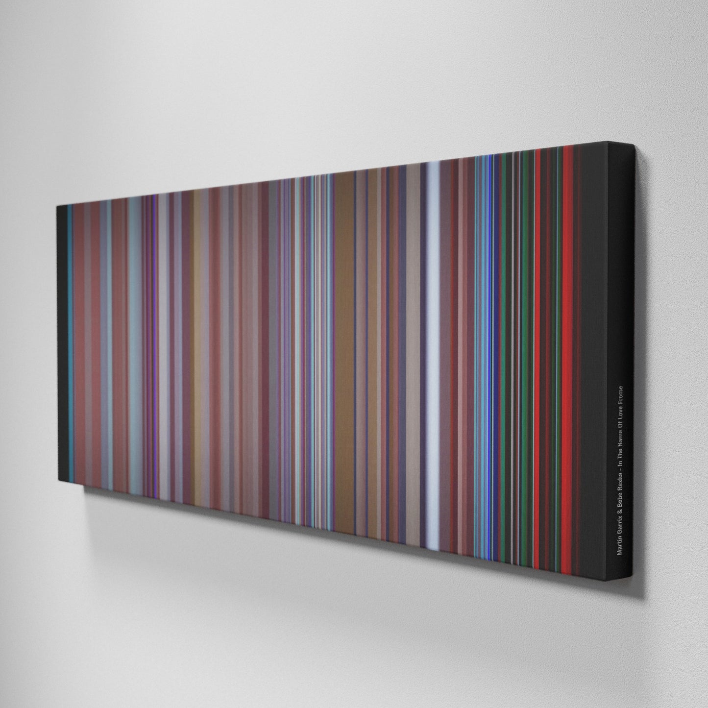 Side view of Buff's of Martin-Garrix--Bebe-Rexha-In-The-Name-Of-Love Frome on the wall