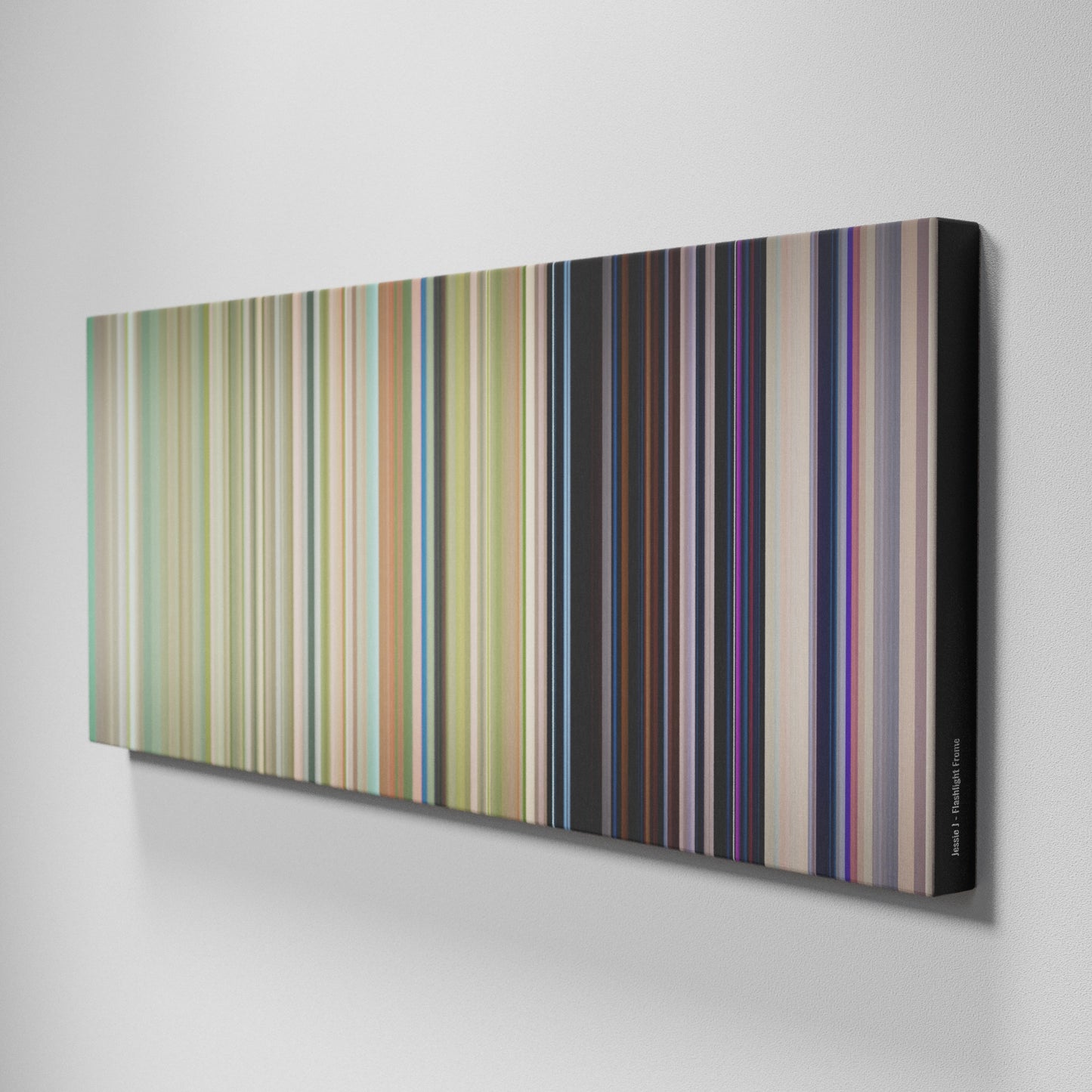 Side view of Buff's of Jessie-J-Flashlight Frome on the wall