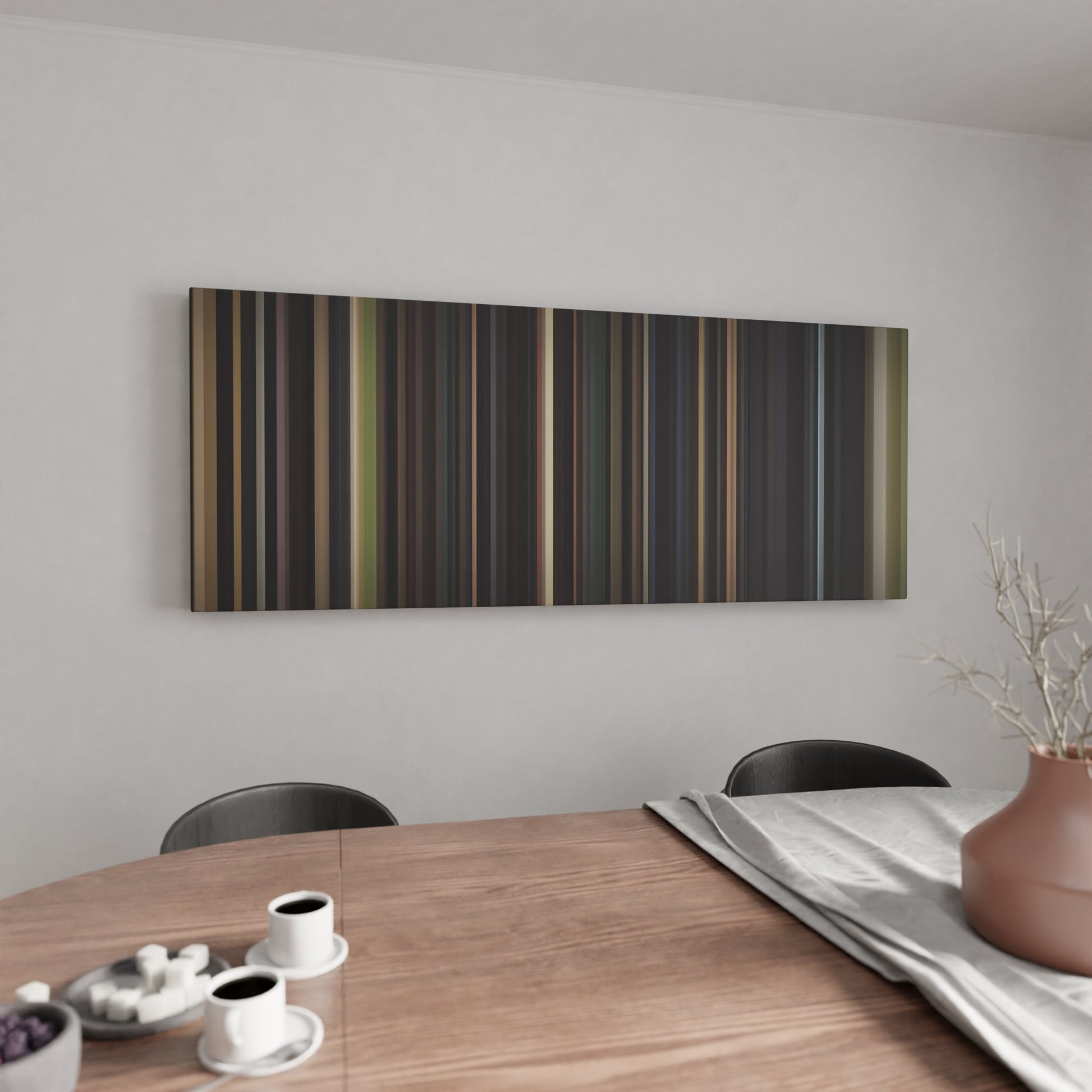 Kitchen with Arcangel-Me-Acostumbre Frome on the wall