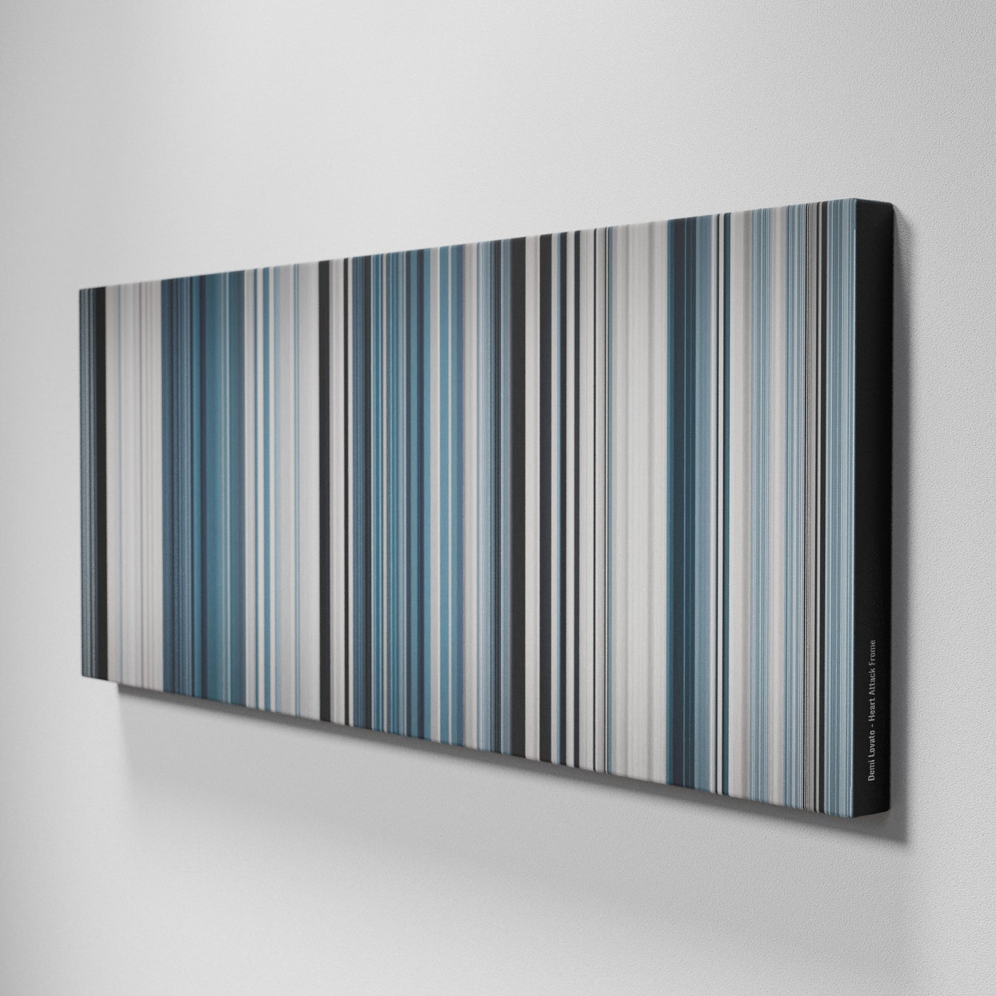 Side view of Buff's of Demi-Lovato-Heart-Attack Frome on the wall