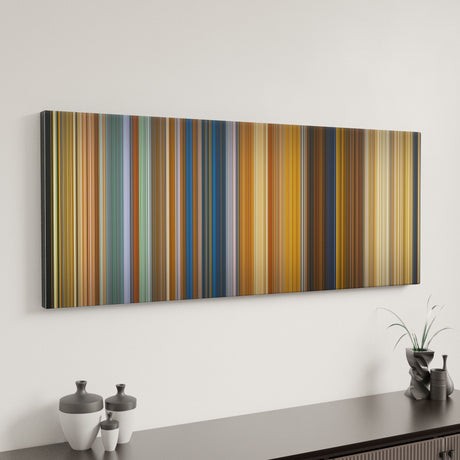 Baahubali 2: The Conclusion canvas art in modern interior - movie color palette