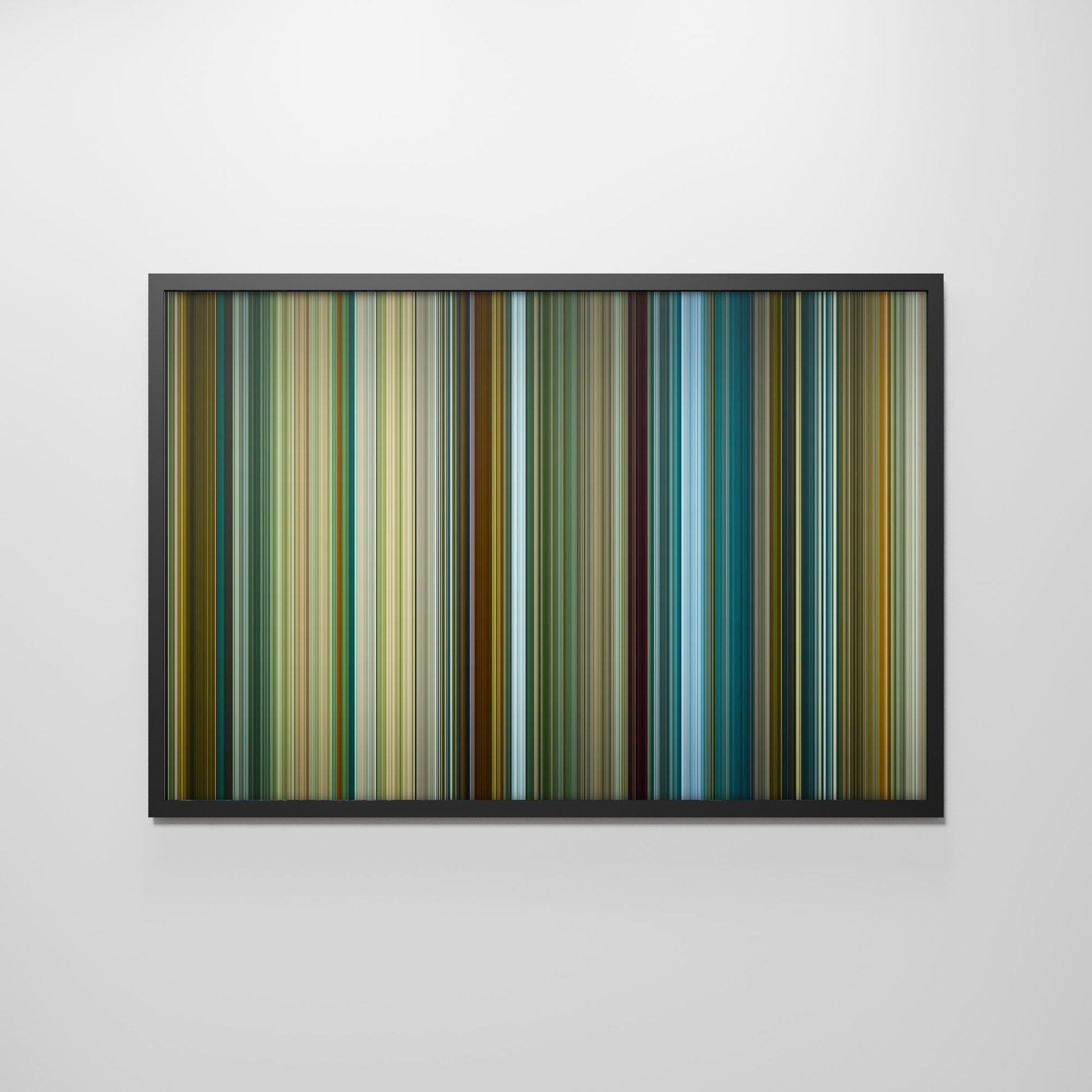 Front view of pathaan Frome framed poster on the wall