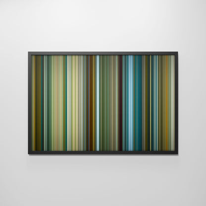 Front view of pathaan Frome framed poster on the wall